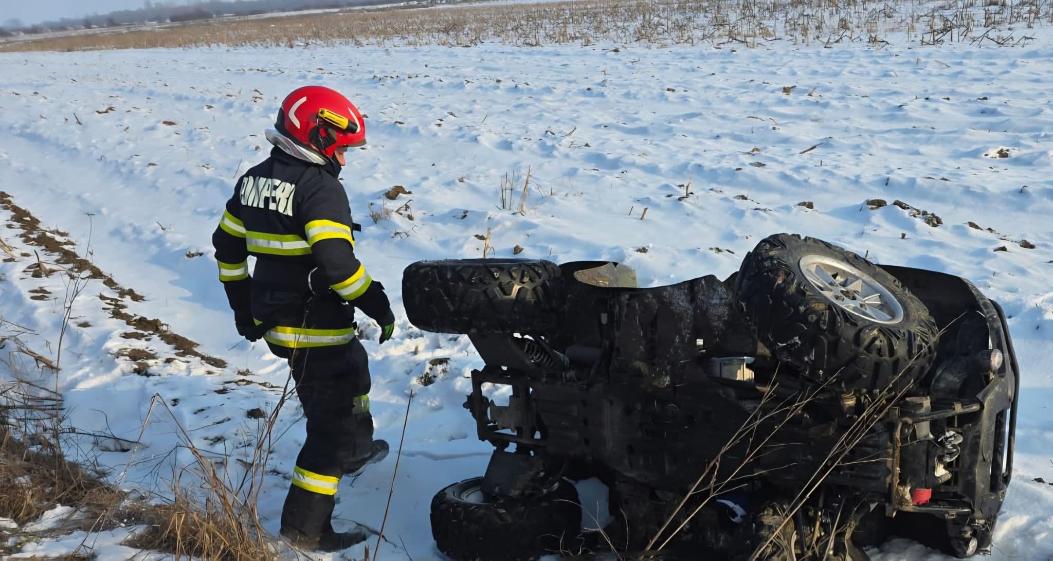 Un tânăr a murit după ce s-a răsturnat cu ATV-ul în extravilanul Florești