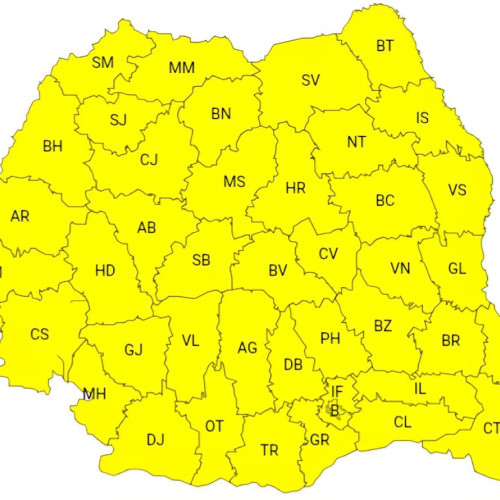 ANM anunță cod galben de ger în județul Dâmbovița în două intervale distincte