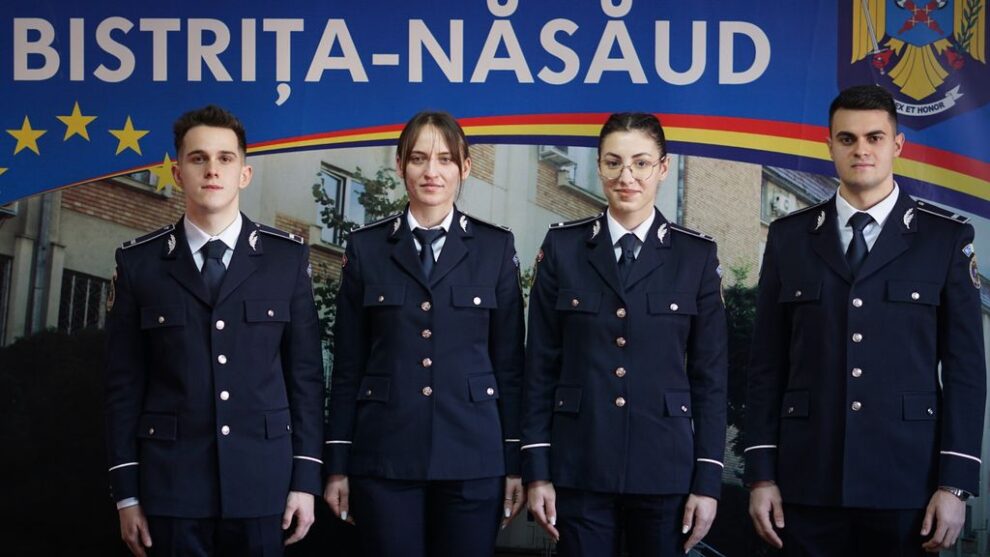 Patru noi polițiști au fost repartizați în județul Bistrița-Năsăud