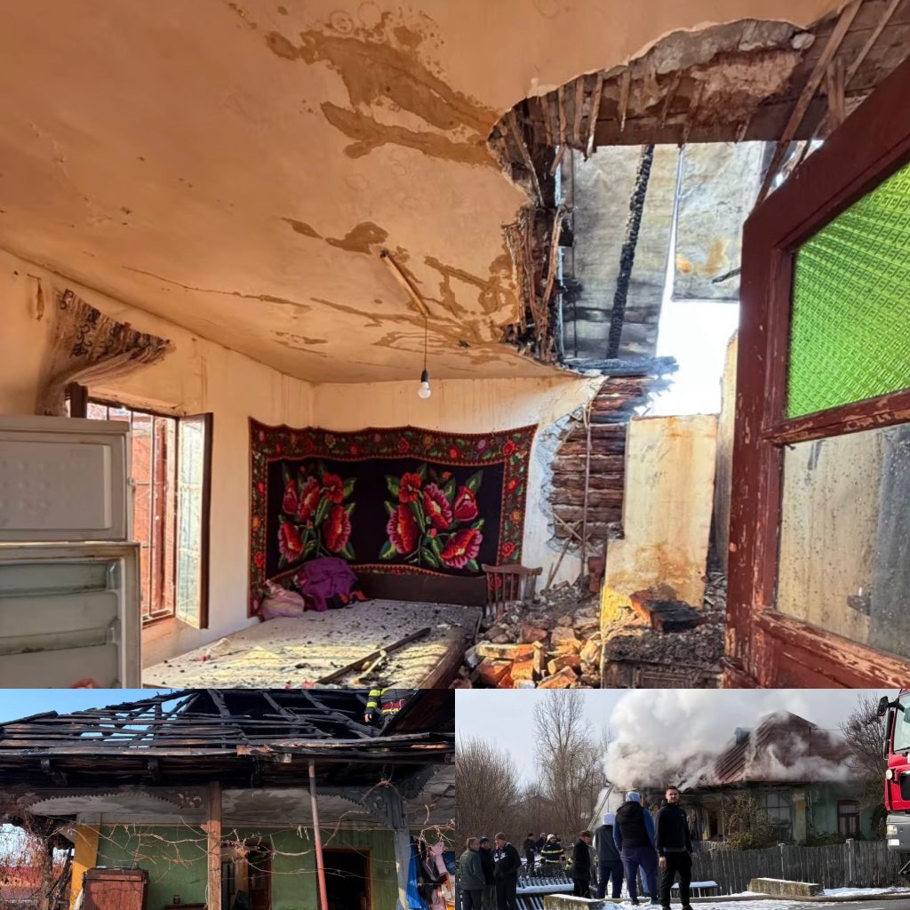 Polițist din București salvează o femeie de 85 de ani dintr-un incendiu în Bâlteni, Gorj
