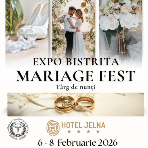 Expo Bistrița Mariage Fest aduce tot ce e necesar pentru nunta perfectă în februarie