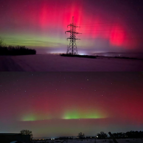 Locuitorii din România au observat aurora boreală datorită unei furtuni geomagnetice