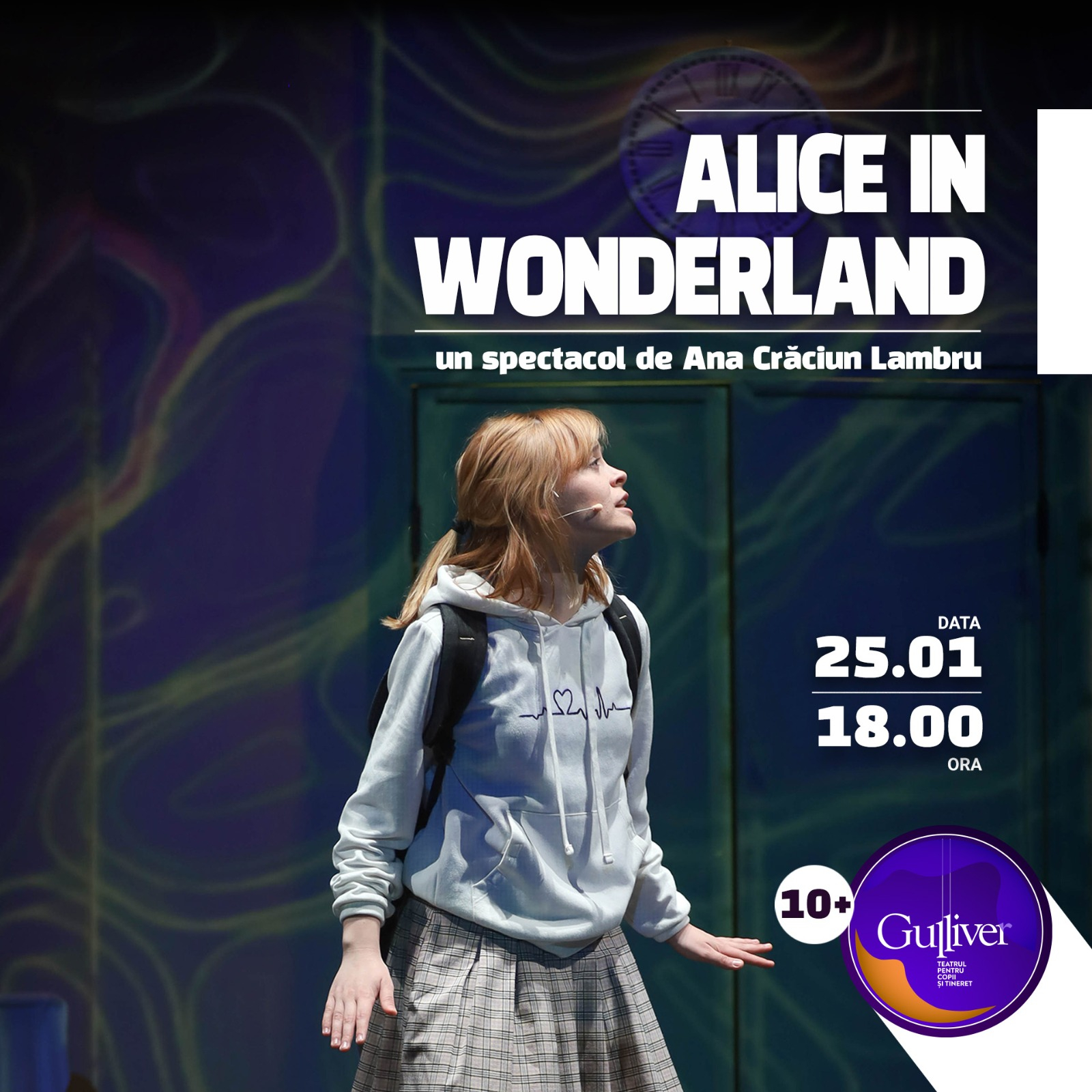 Teatrul Gulliver programează două spectacole pentru toate vârstele duminică, 25 ianuarie