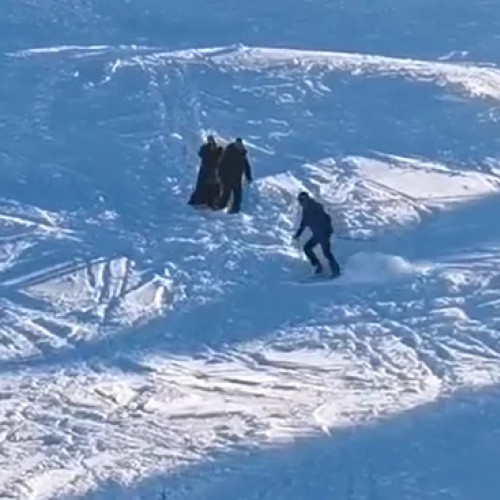 Jandarmii montani intervin pentru siguranța unor turiști nepregătiți pe pârtia de schi Postăvaru