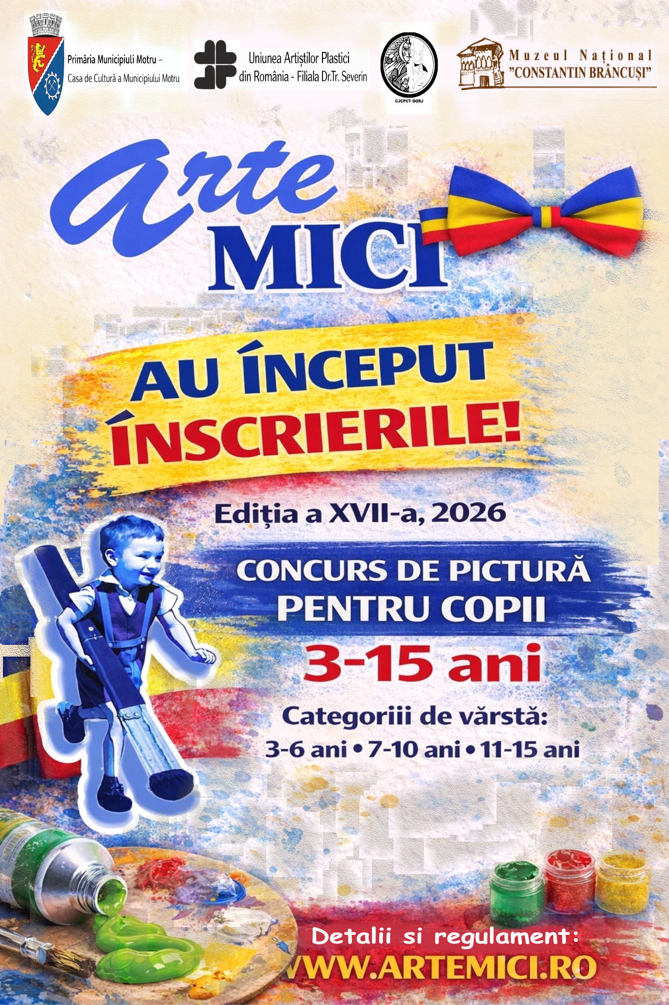 Salonul de Pictură „ARTE MICI” invită tinerii artiști să participe la ediția a XVII-a