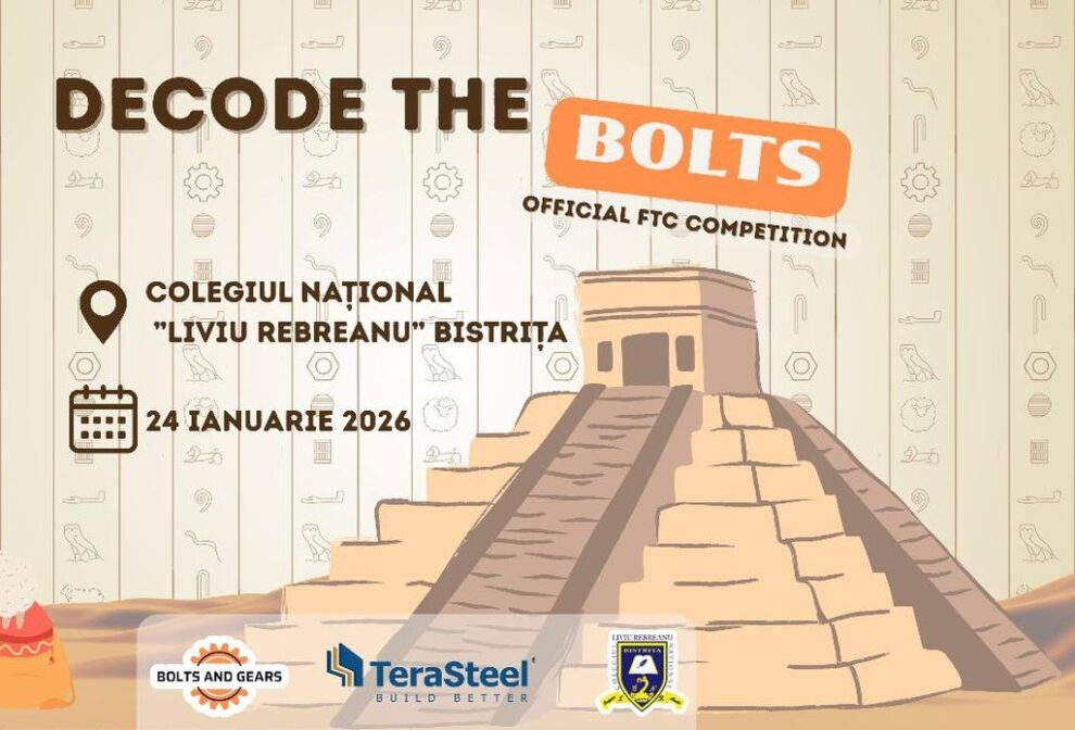 Echipe de robotică din mai multe orașe concurează la Bistrița în cadrul ”Decode the Bolts”