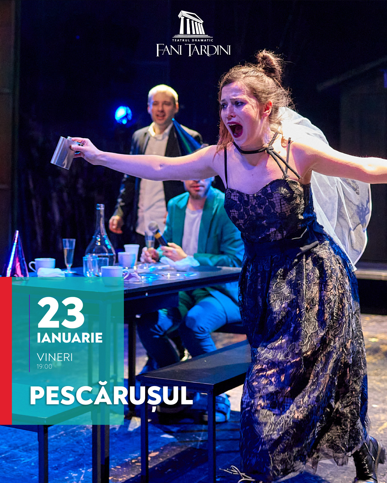 Teatrul Dramatic „Fani Tardini” prezintă două comedii în weekendul 23-24 ianuarie