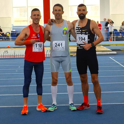 Cătălin Amuza de la CS Târgoviște, campion al României la 800 m la Campionatul Național de Sală Masters