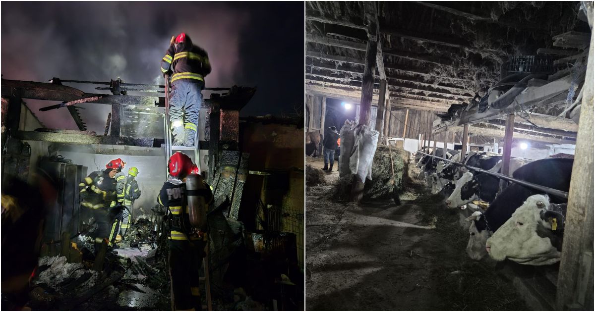 Pompierii au stins incendiul unui garaj în Mădăras fără victime