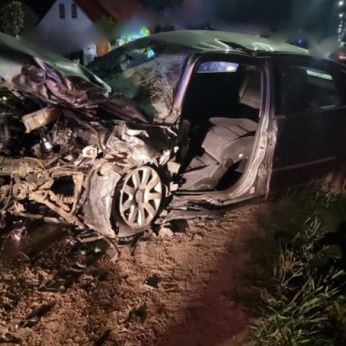 Tânăr beat la volan a făcut accident rutier în timp ce era urmărit de polițiști. Șoferul, din Ulma, nu a oprit la semnal și a pierdut controlul într-o curbă. Volanul avariat și concentrație mare de alcool. Recoltare mostre biologice la spital.