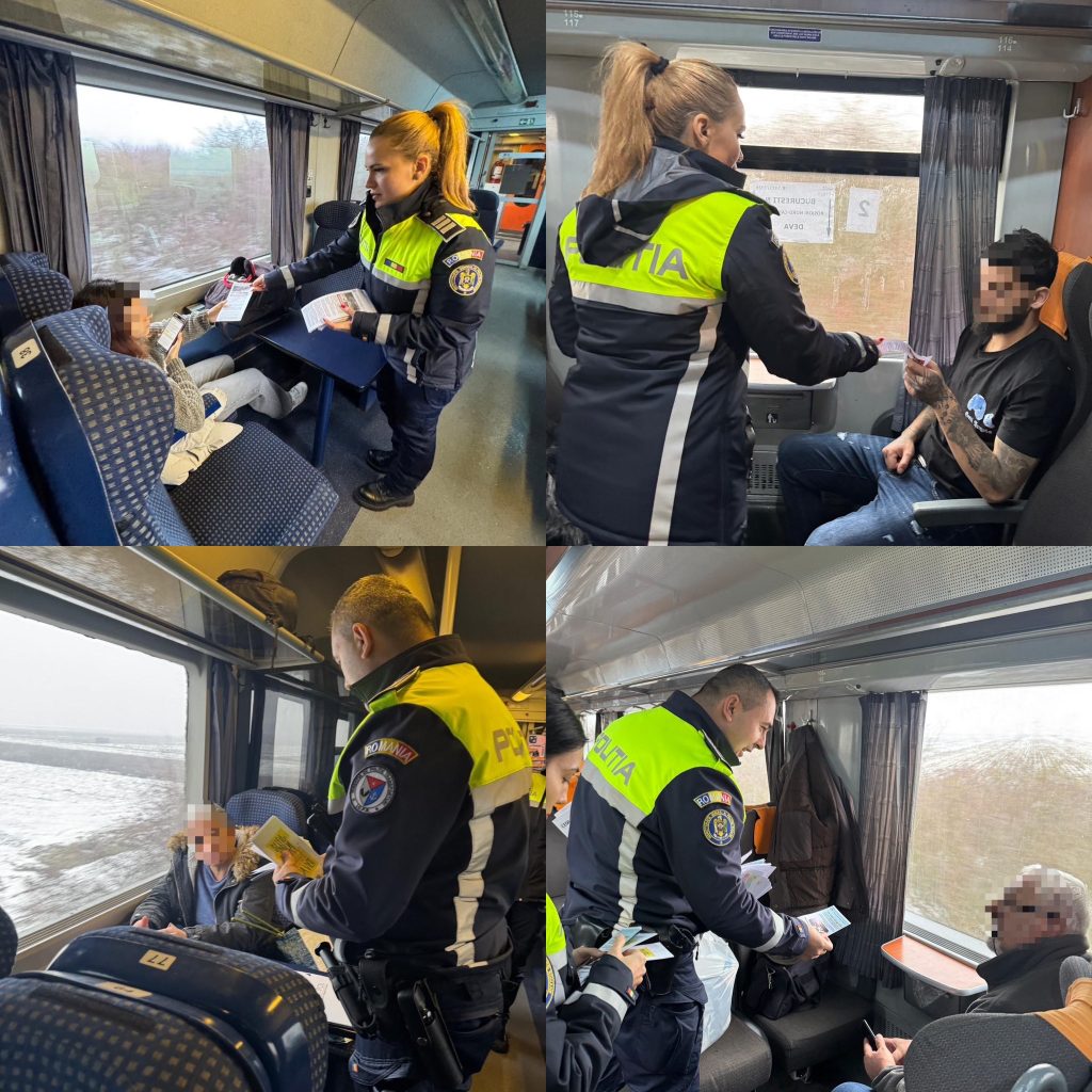 Polițiștii din Gorj promovează siguranța feroviară și prevenirea consumului de droguri