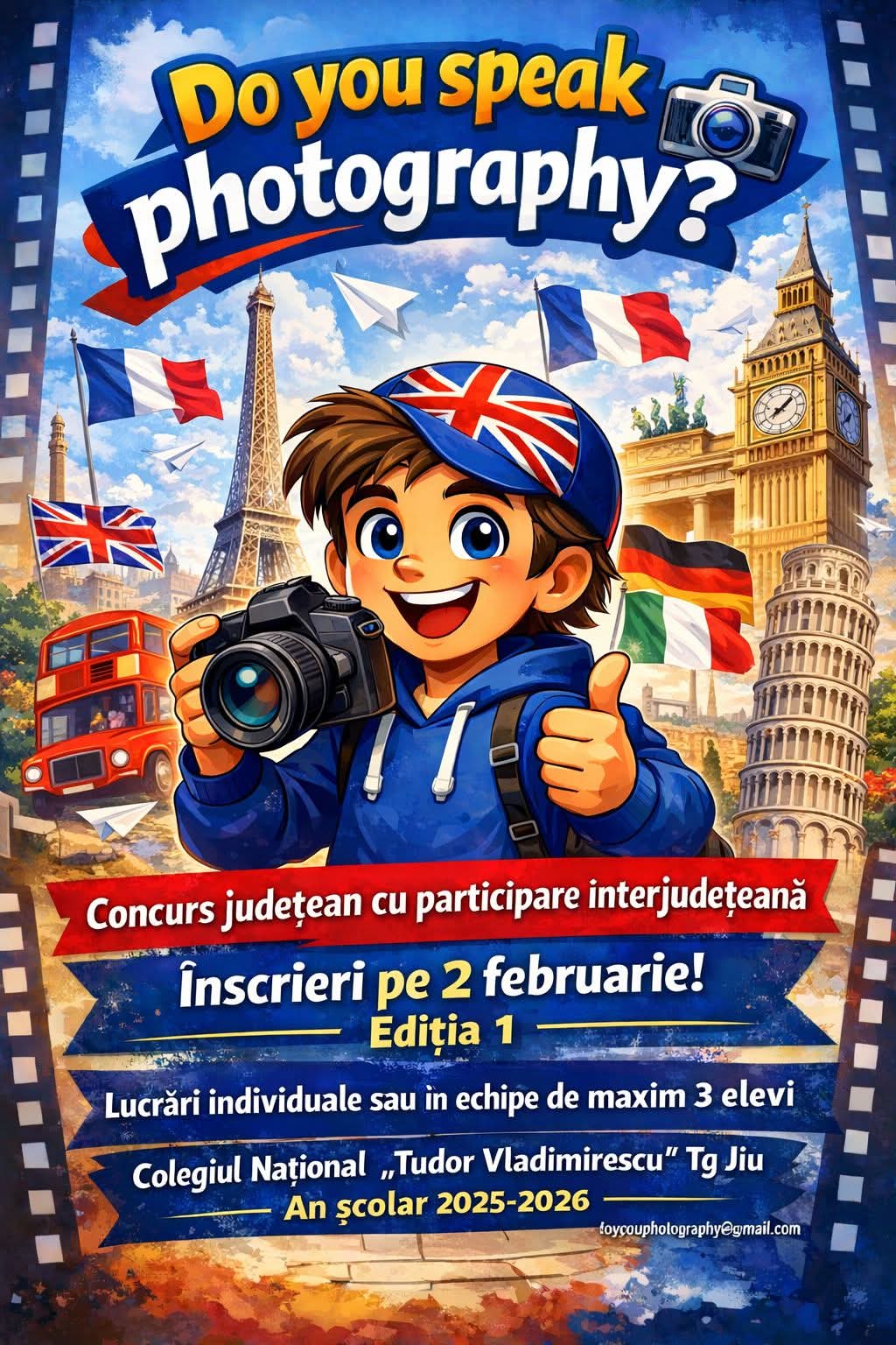 Colegiul Tudor Vladimirescu din Târgu Jiu lansează concursul foto „Do you speak photography?”