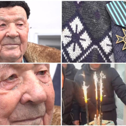 Veteran din Gorj, sărbătorit la împlinirea vârstei de 104 ani