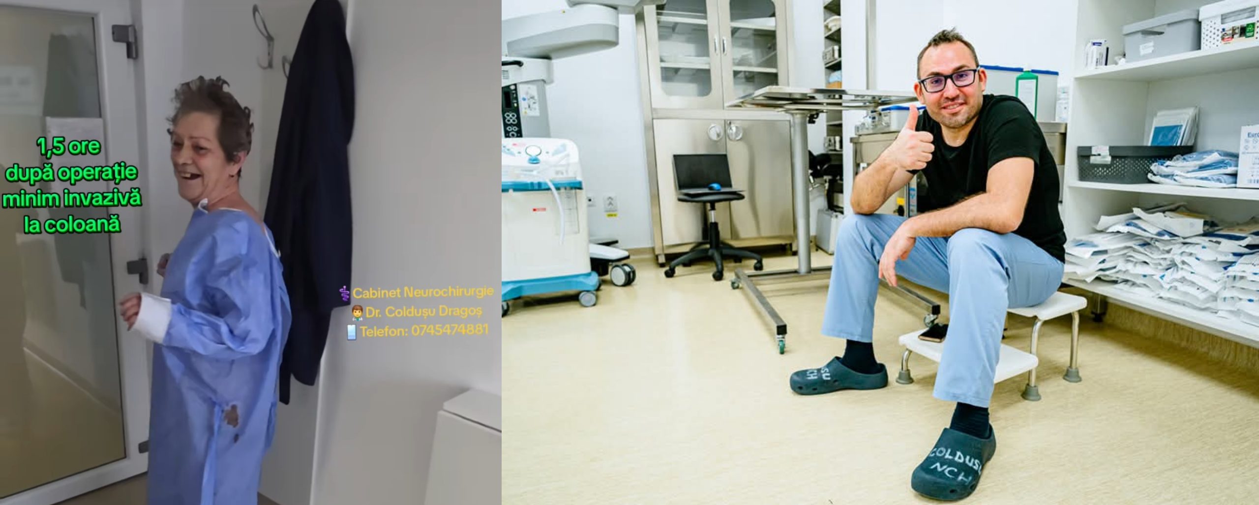 Intervenție minim invazivă la coloana vertebrală, un succes la Craiova