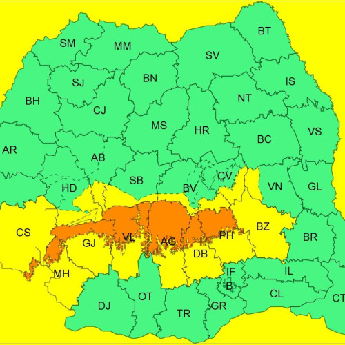 Avertizări de vreme severă pentru județul Dâmbovița în acest weekend