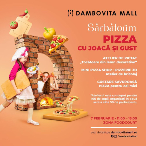 Eveniment special pentru copii la Dâmbovița Mall de Pizza Day