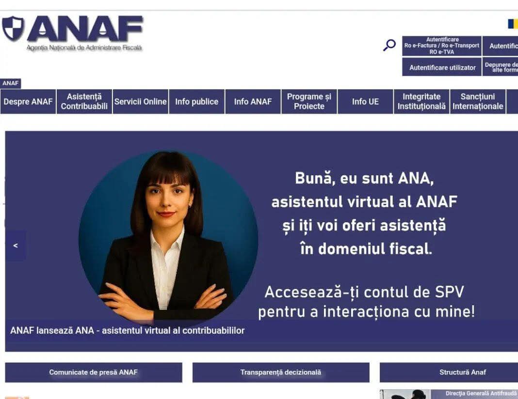 ANAF lansează un chatbot pentru asistență fiscală