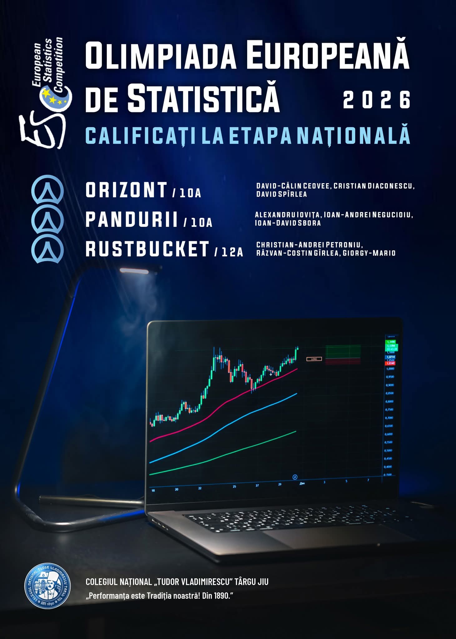 Elevii din Târgu Jiu strălucesc la Olimpiada Europeană de Statistică