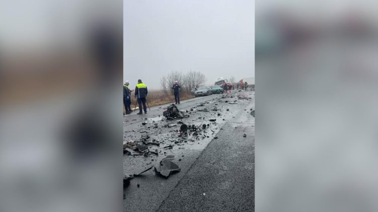 Accident rutier grav pe drumul E70, lângă Lugojel
