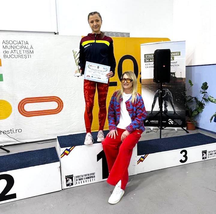 Denisa Predică strălucește la Cupa Romanian Masters Athletics