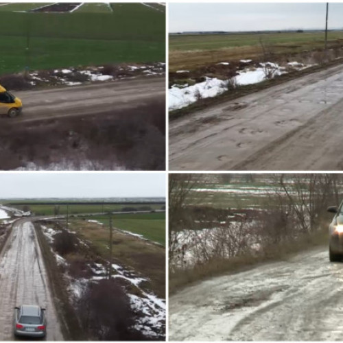 Drumul județean din Satu Mare, un adevărat calvar pentru șoferi