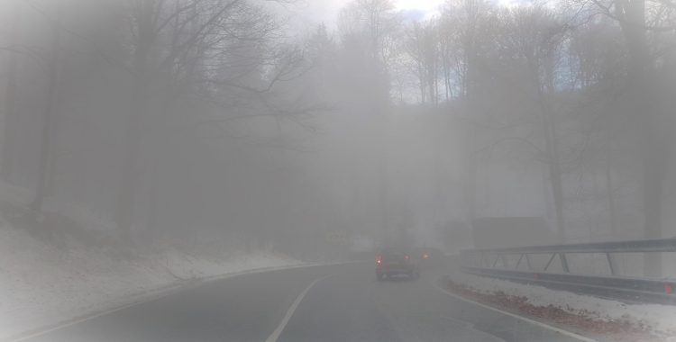 Avertizare ANM: Cod galben de ceață în Maramureș