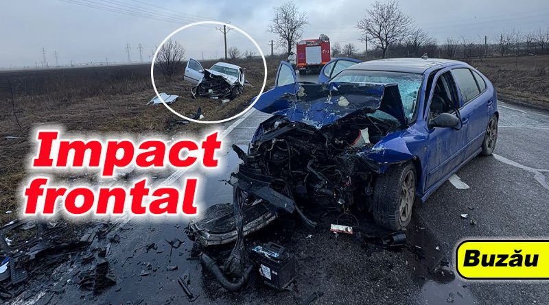 Accident grav pe șoseaua Buzău-Ploiești: Impact frontal între două mașini