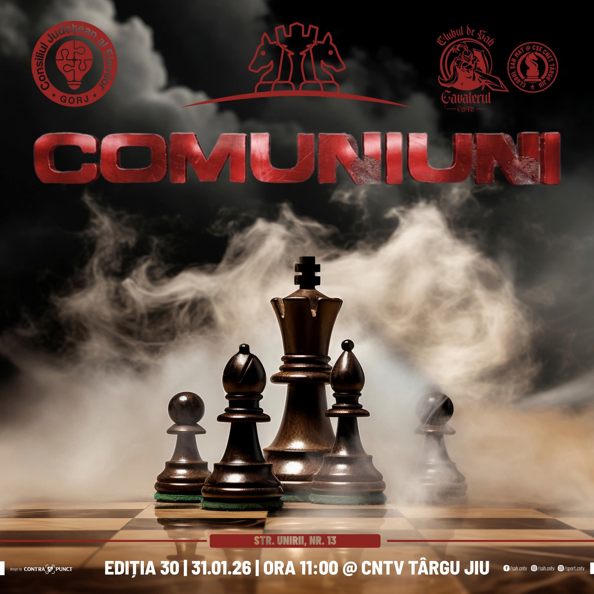 Concursul de șah rapid „COMUNIUNI” se pregătește pentru ediția a 30-a