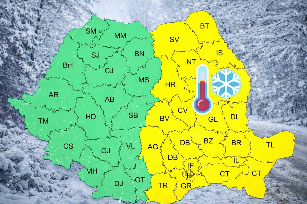 Ger persistent și polei în aproape toată țara până pe 4 februarie