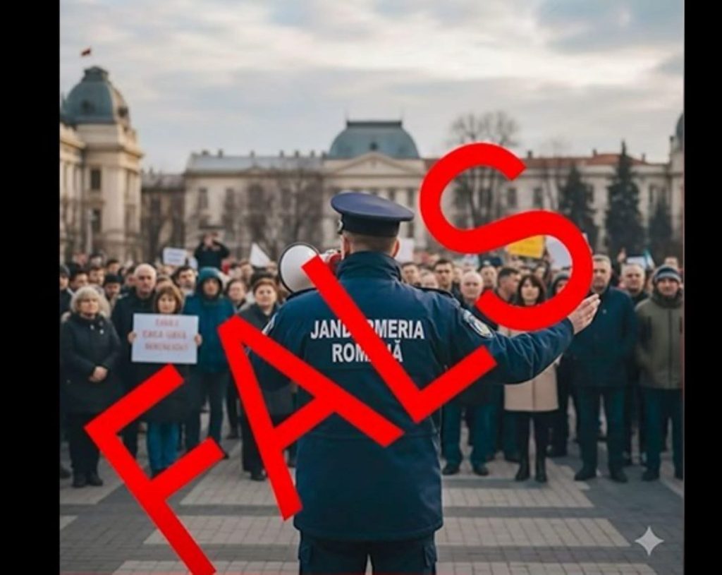 Jandarmii din Vâlcea lansează campanie împotriva dezinformării generate de AI