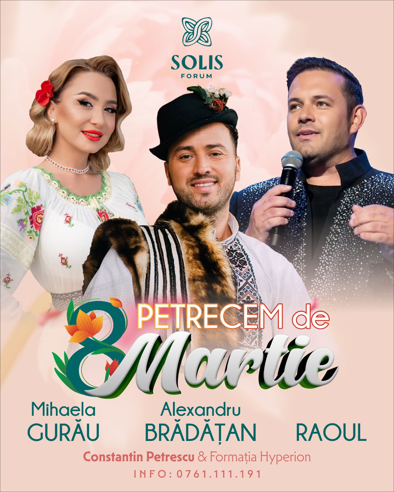 Petrecere specială de 8 martie la Solis Forum pentru doamne și domnișoare