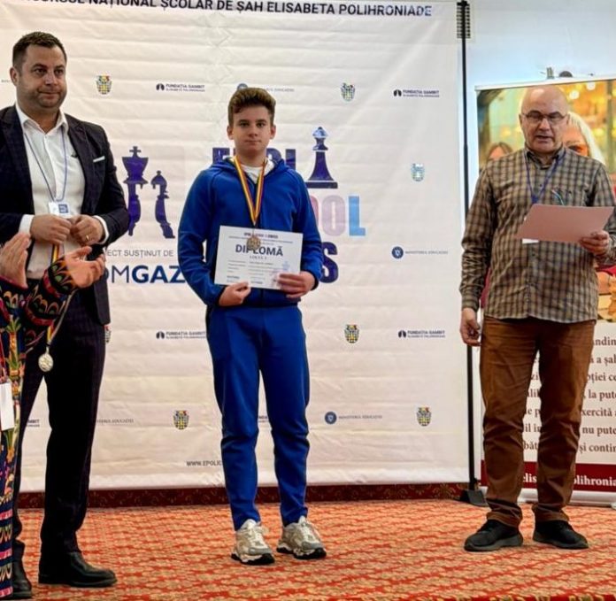 Andrei Mălureanu, medalie de bronz la Concursul Național de Șah