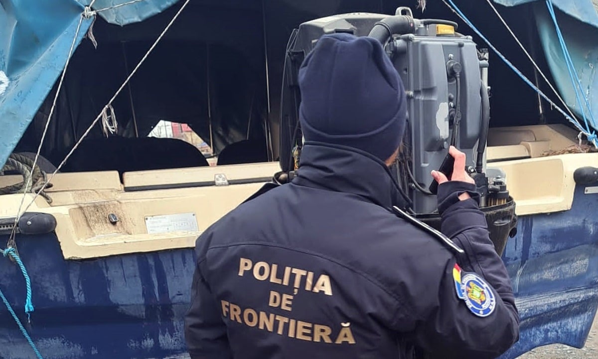 Motor de barcă furat, căutat de Suedia, descoperit la Sulina