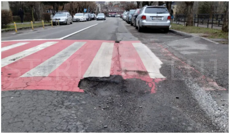 Nemulțumiri privind starea drumurilor în Cluj-Napoca