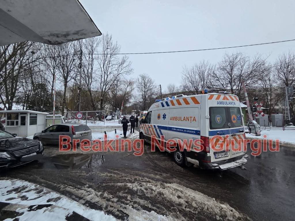 Tragedie în Giurgiu: o femeie a fost lovită mortal de tren