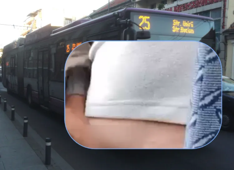 Incident revoltător în troleibuzul liniei 25 din Cluj