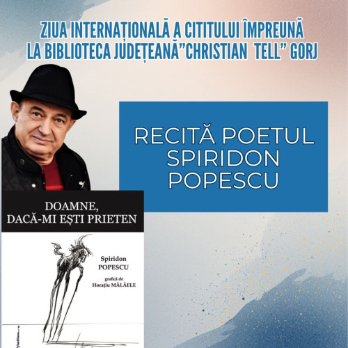 Biblioteca Județeană Gorj celebrează Ziua Cititului Împreună cu un poet renumit