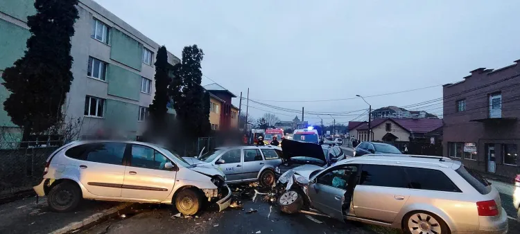 Accident rutier pe strada Ștefan cel Mare din Turda