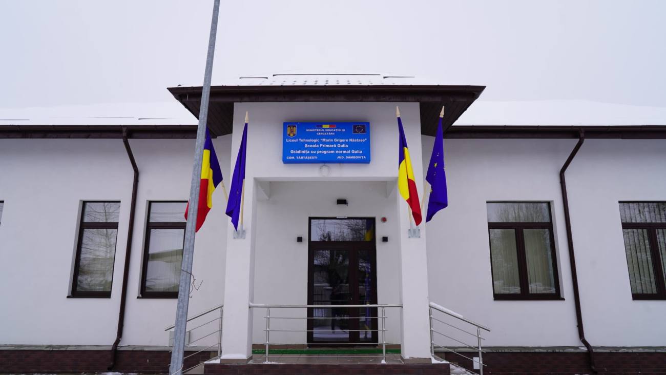Inaugurarea unei școli și grădinițe noi în Tărtășești îmbunătățește educația locală