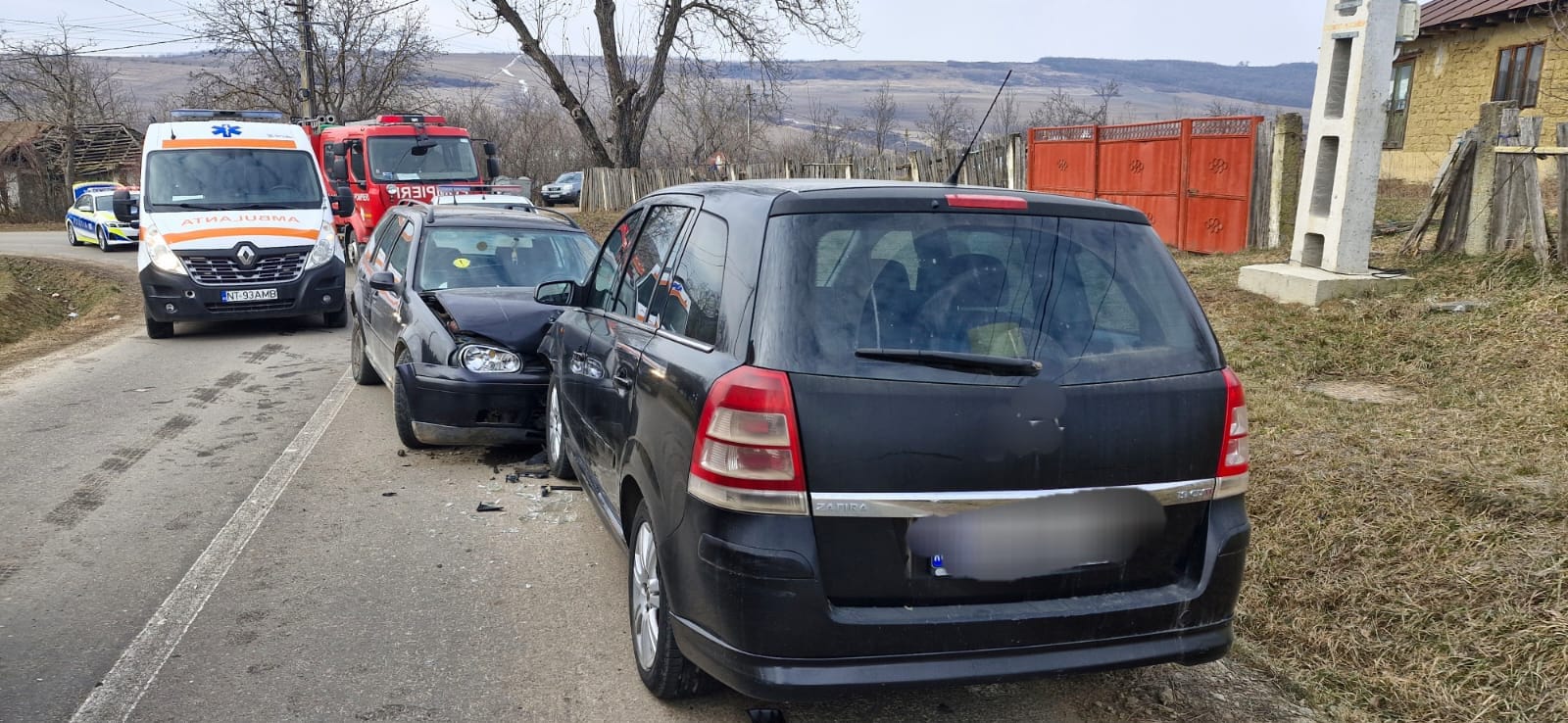 Accident rutier în Pâncești: Cinci persoane implicate