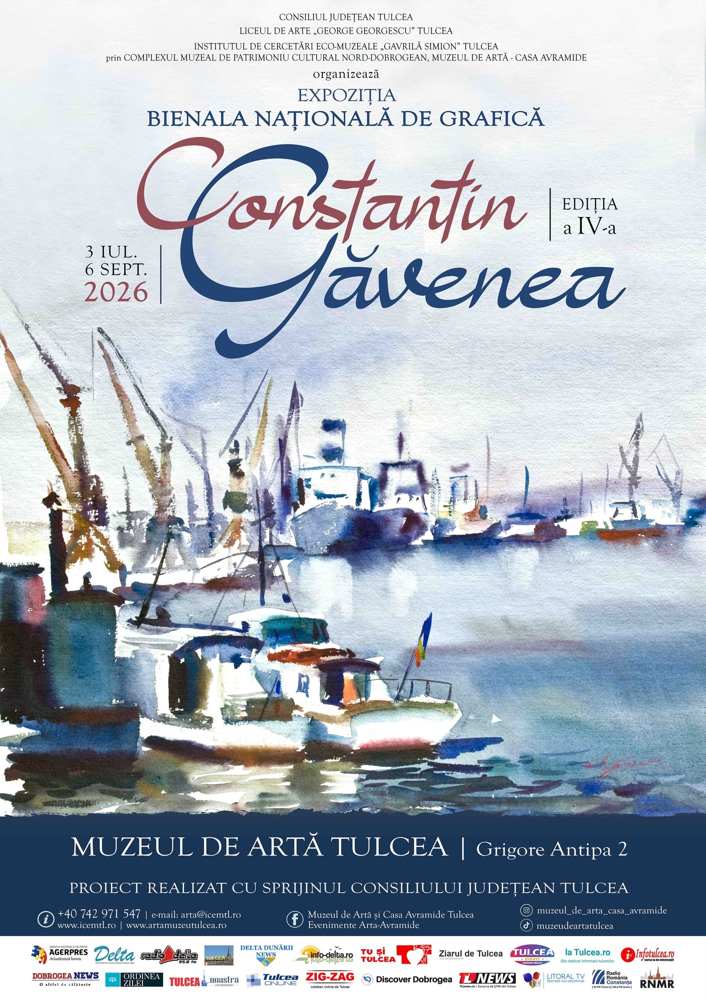 Bienala Națională de Grafică „Constantin Găvenea” se desfășoară la Tulcea