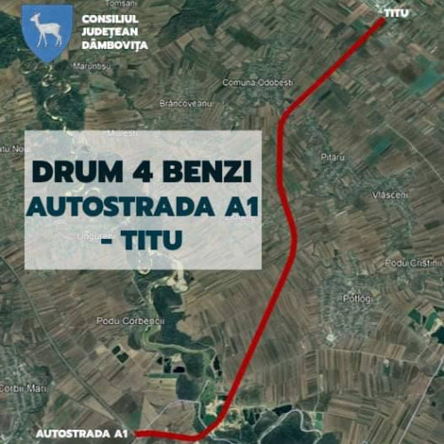 Consiliul Județean aprobă drum de mare viteză între Autostrada A1 și orașul Titu
