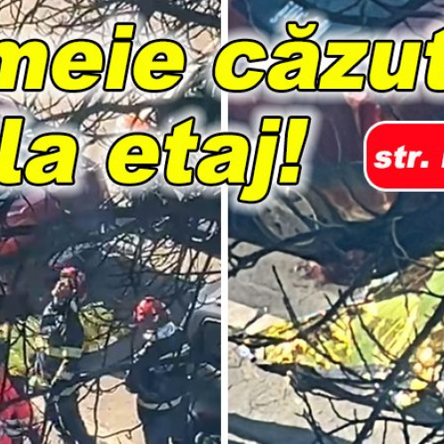 Tragedie pe str. Frăsinet: O femeie a căzut de la înălțime