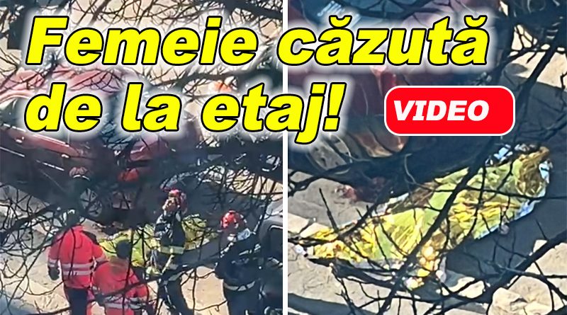 Femeie căzută de la înălțime într-un bloc din zona Iazul Morilor
