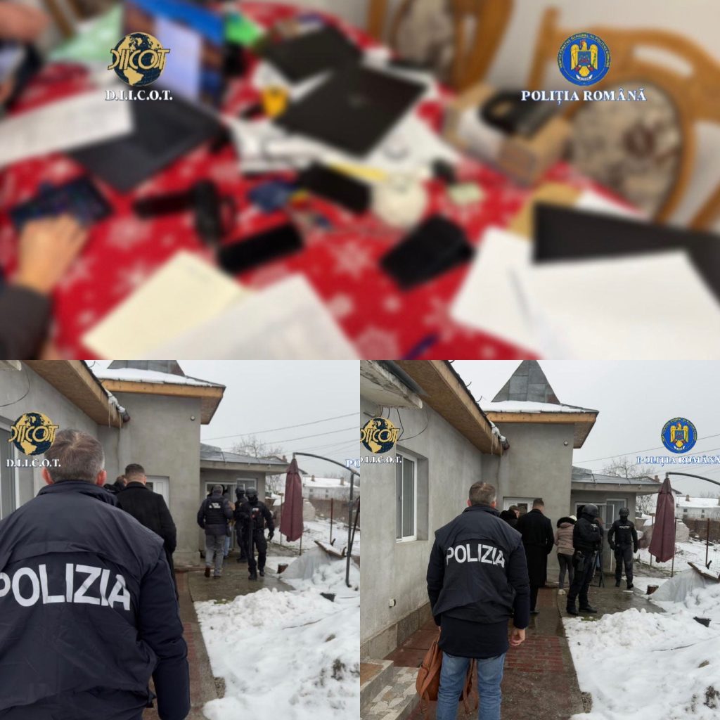 Percheziții în patru județe pentru combaterea fraudei informatice transnaționale