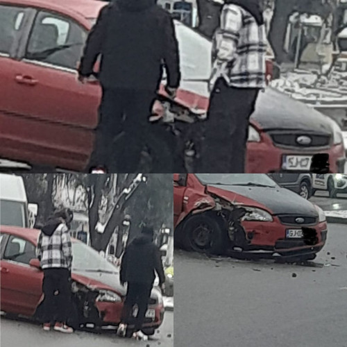 Accident rutier pe bulevardul Ecaterina Teodoroiu din Târgu Jiu