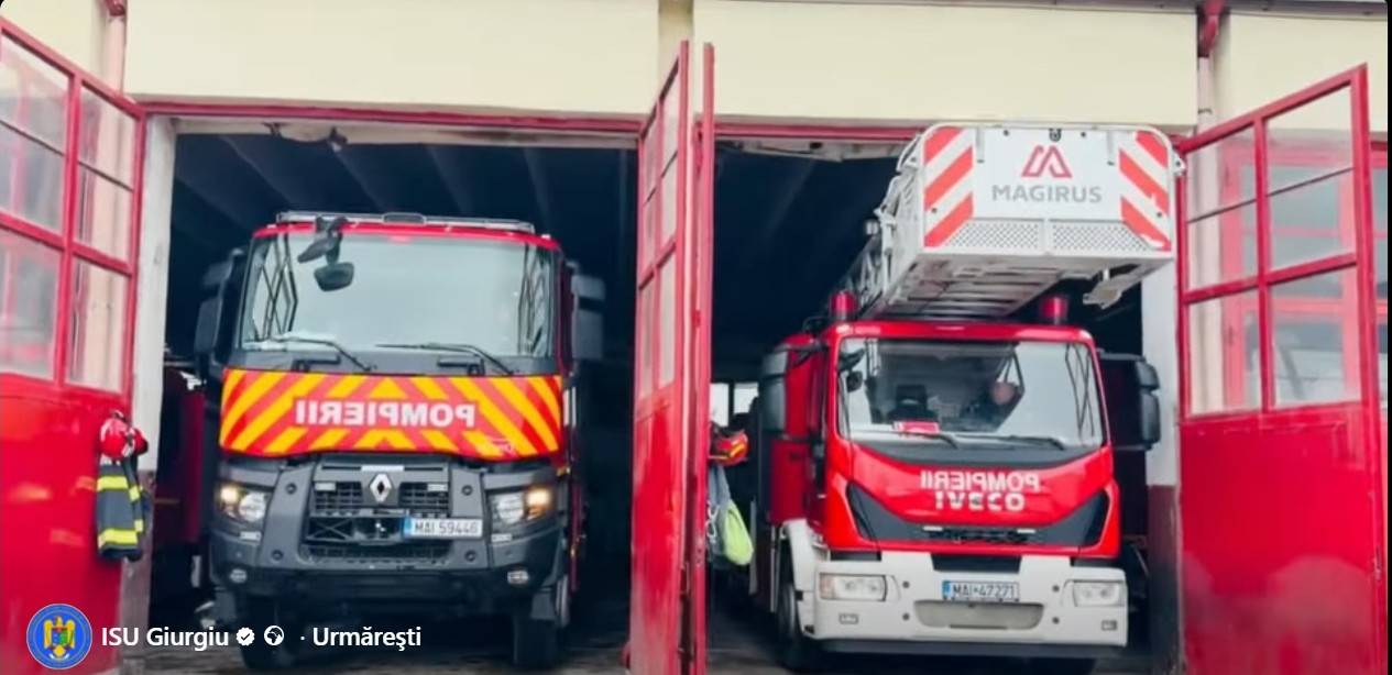 Bilanțul activităților ISU Giurgiu arată implicarea echipei în 2025