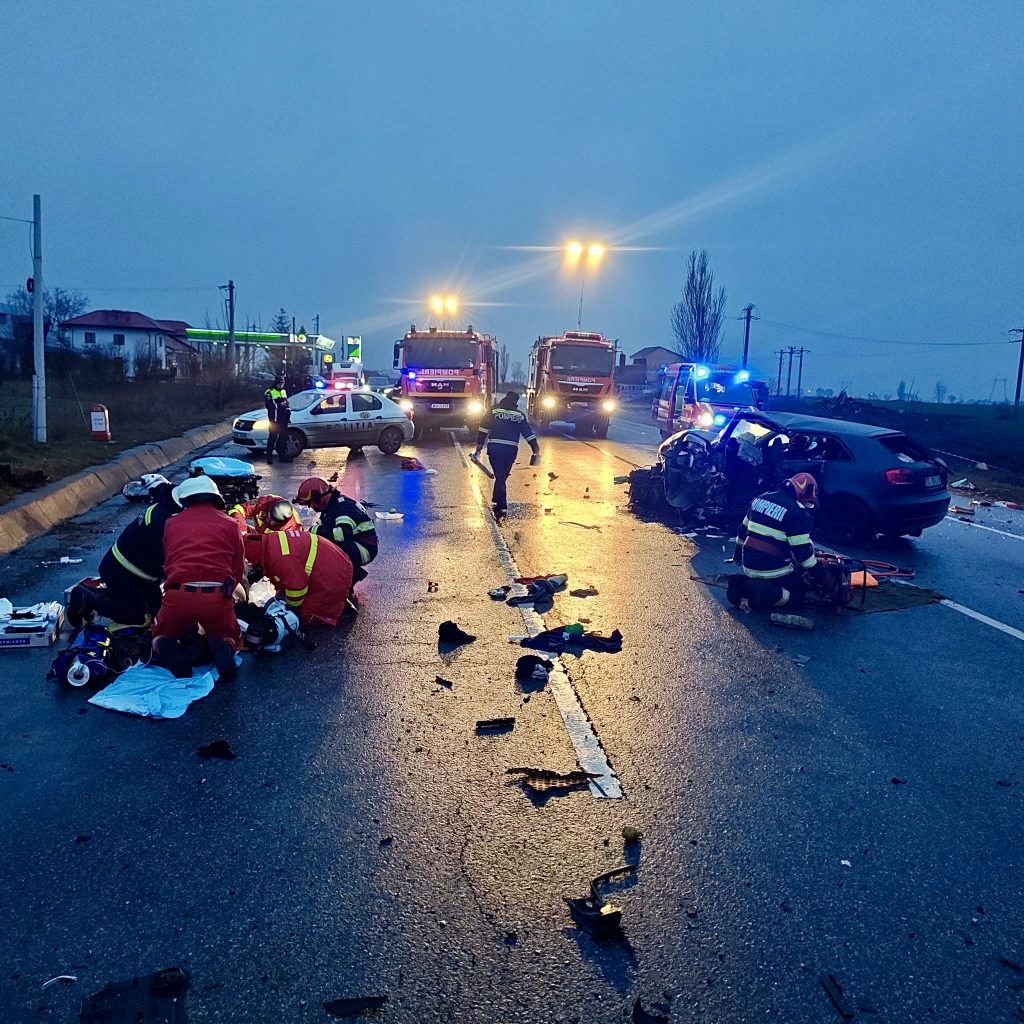 Biciclist decedat în accident pe DN 73, între Stâlpeni și Țițești