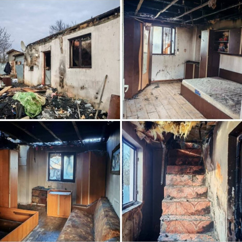 Incendiu devastator lasă o familie fără adăpost în Mărginenii de Sus