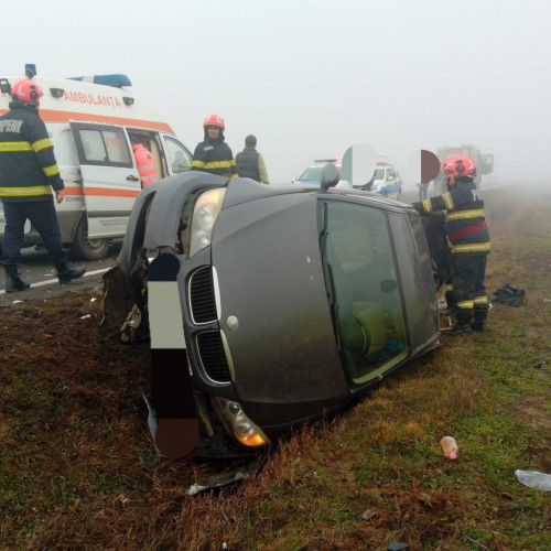 Accident grav între TIR și autoturism în Mehedinți
